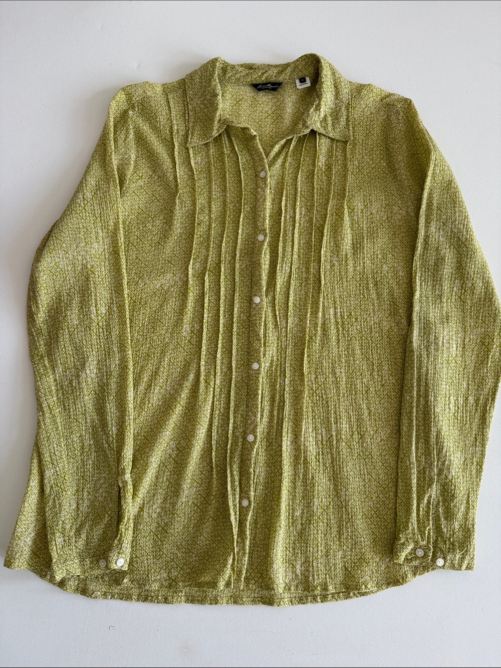 Eddie Bauer Olive-Green Lightweight Button Shirt Jacket